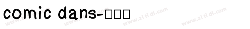 comic dans字体转换